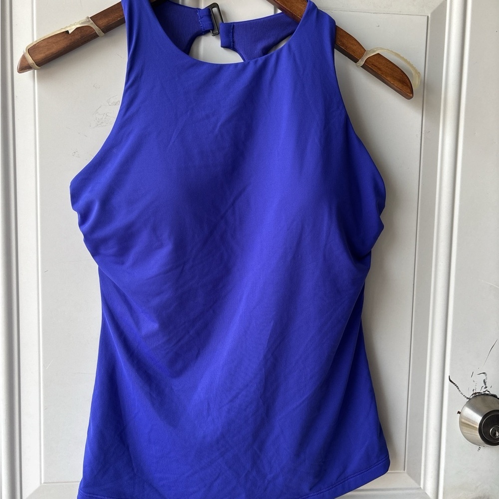 Athleta Cobalt Blue High-Neck Tank